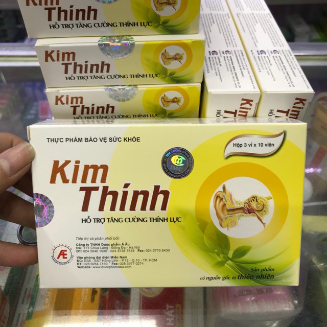 KIM THÍNH - COMBO MUA 6 TẶNG 1 - HỖ TRỢ TĂNG CƯỜNG THÍNH GIÁC, Ù TAI, LÃNG TAI - HỘP 30 VIÊN