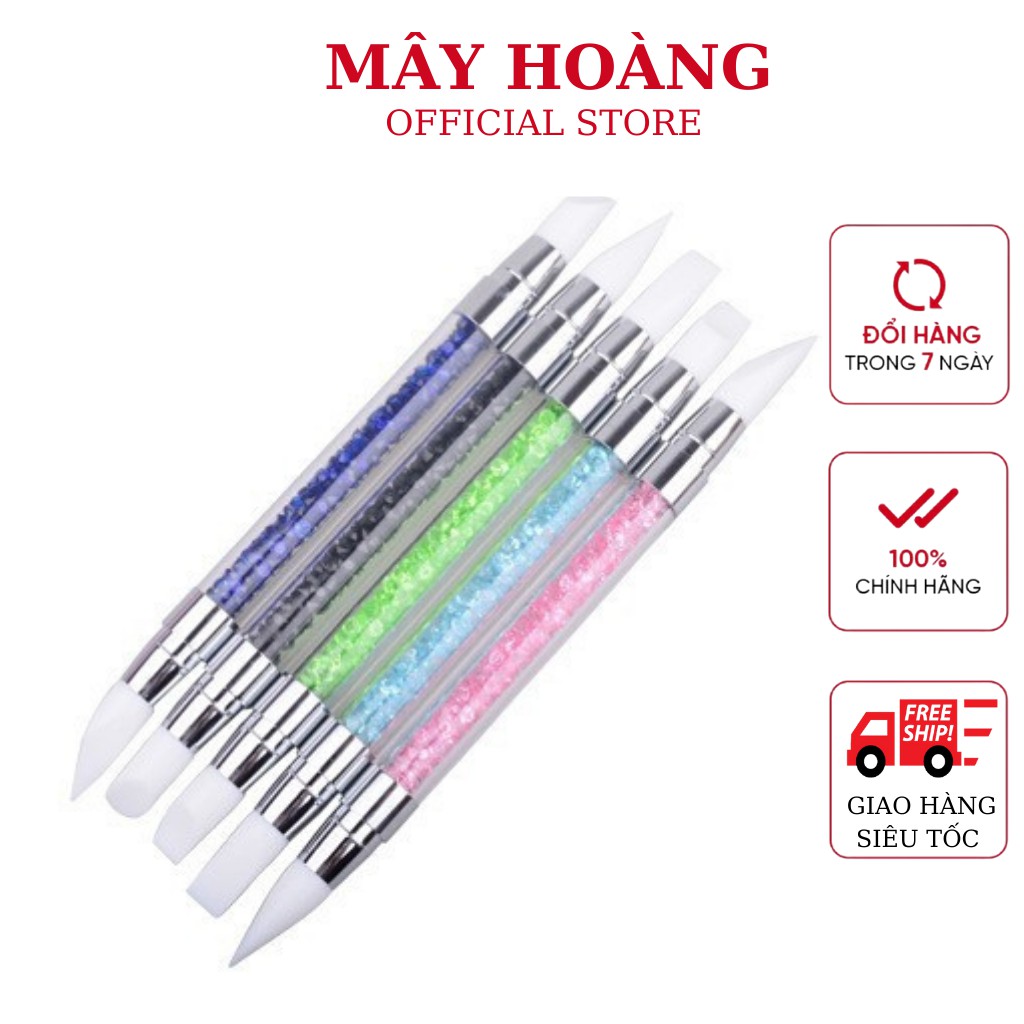 Bút nặn hoa silicon cán đá sét 5 bút