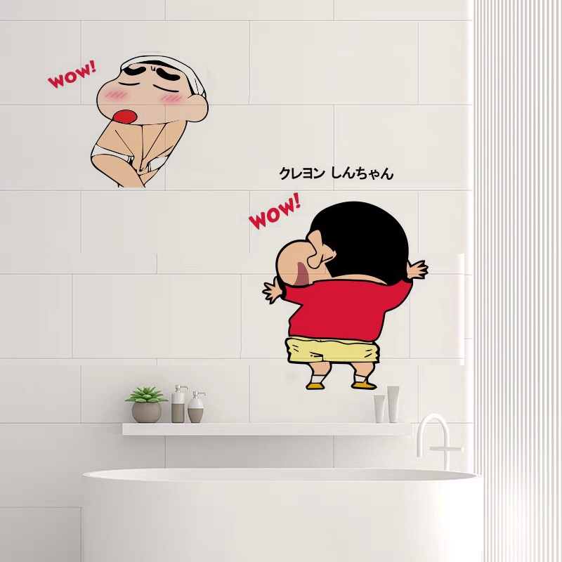 Decal Dán Bồn Cầu Cu Shin Chống Nước Chùi Rửa Thoải Mái