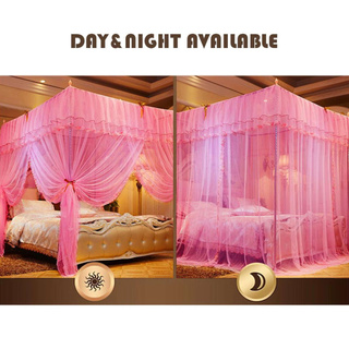 Màn Chống Muỗi Giường Nữ Hoàng 1.8mX2m Bộ Đồ Giường Gia Đình Màn Trướng Bằng Ren Thanh Lịch Lưới Công Chúa-168