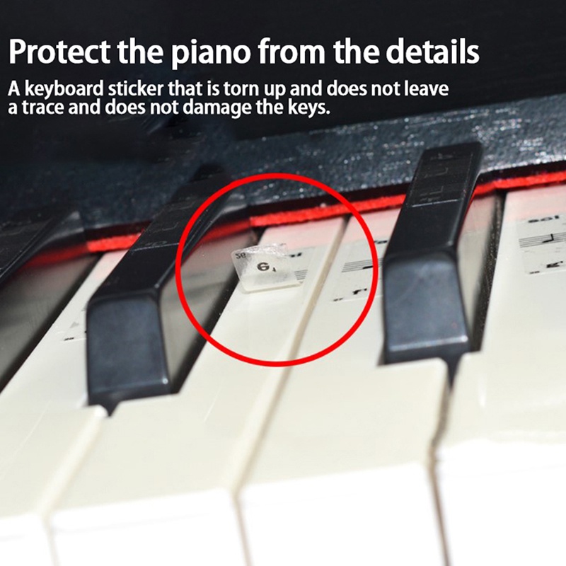 Miếng Dán Bàn Phím Đàn Piano Bằng PVC Trong Suốt