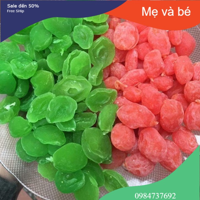 500GR MỨT MIX Ô MAI XÍ MUỘI XANH ĐỎ ĐẶC SẢN ĐÀ LẠT KHÔNG HẠT