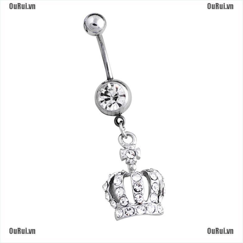 Khuyên Rốn Hình Vương Miện Dễ Thương