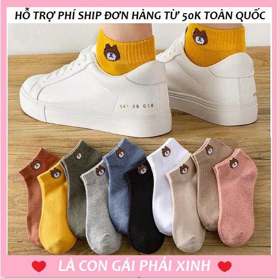 1 Đôi Tất Gấu Nữ CỔ NGẮN Loại 1