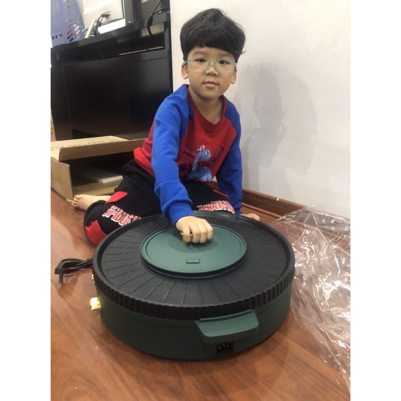 Bếp Lẩu Nướng Nineshield , Bếp Lẩu Nướng Đa Năng 2 In 1 Chống Dính Có Khay Hứng Dầu, Tiện Lợi, Bh 12 Tháng