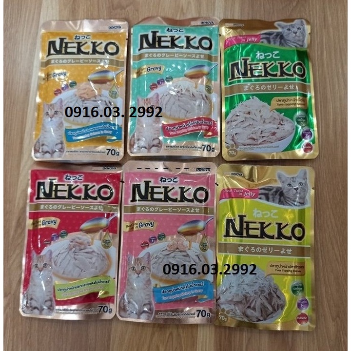 Pate nekko cho mèo trưởng thành 70gr