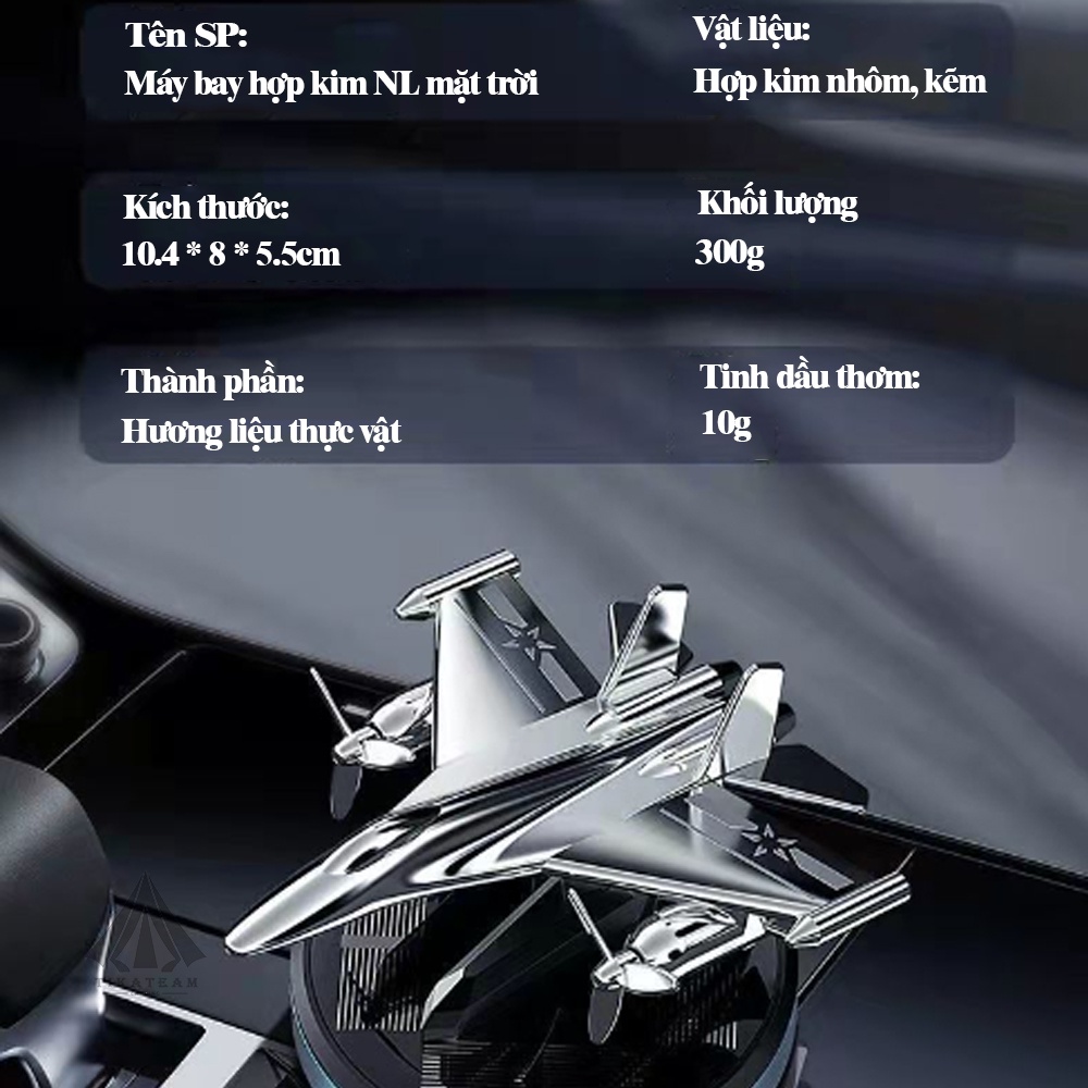 Nước hoa ô tô, máy bay NL mặt trời kết hợp tinh dầu thơm, làm quà tặng, decor bàn học, bàn làm việc, tặng tinh dầu thơm