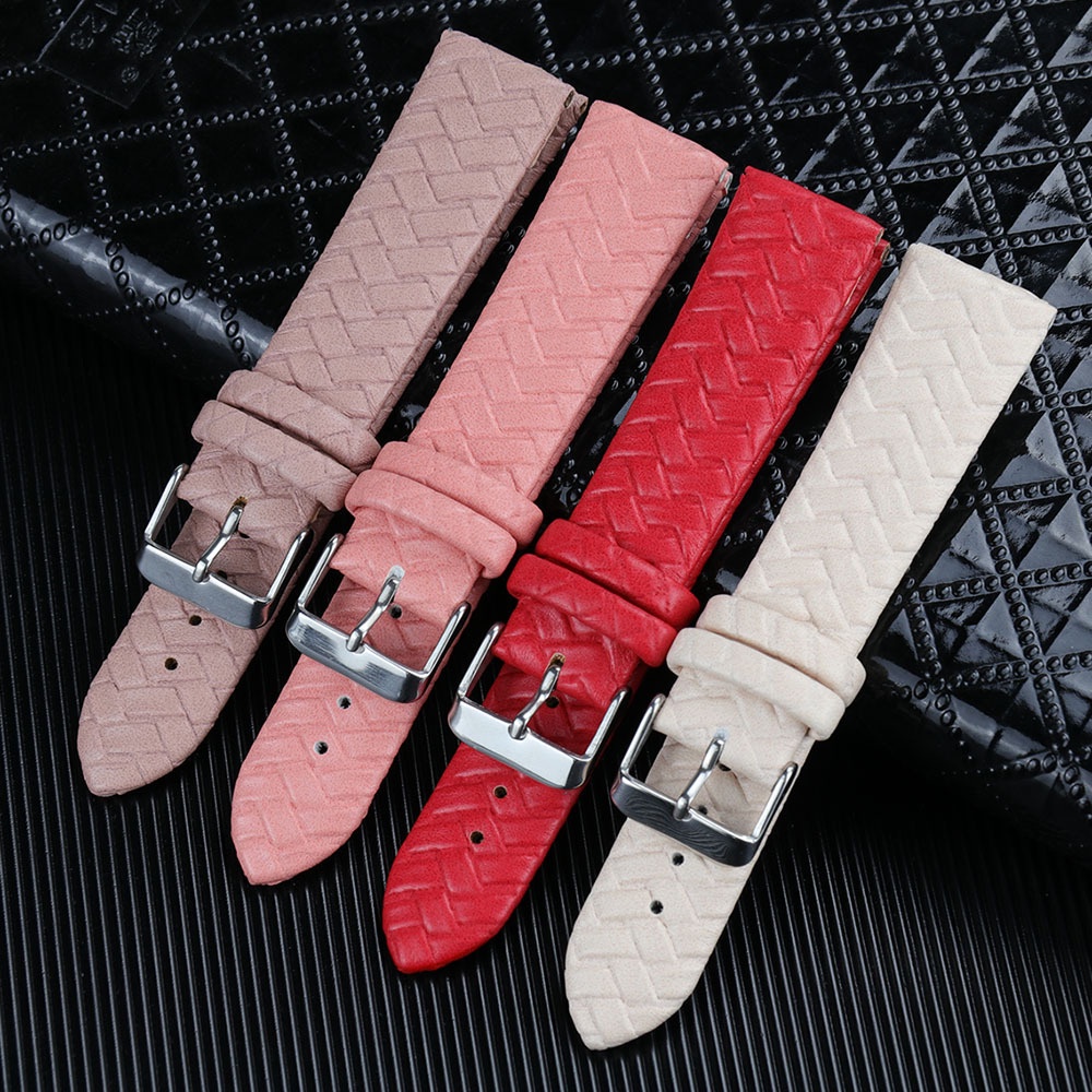 Dây Đeo Đồng Hồ Bằng Da Thật 10Mm 12mm 20mm 22m 24mm Phong Cách Retro