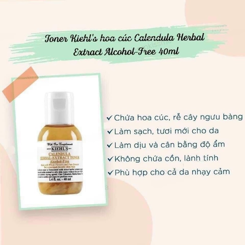 Toner hoa cúc mini KEIHL’s size mini 40ml