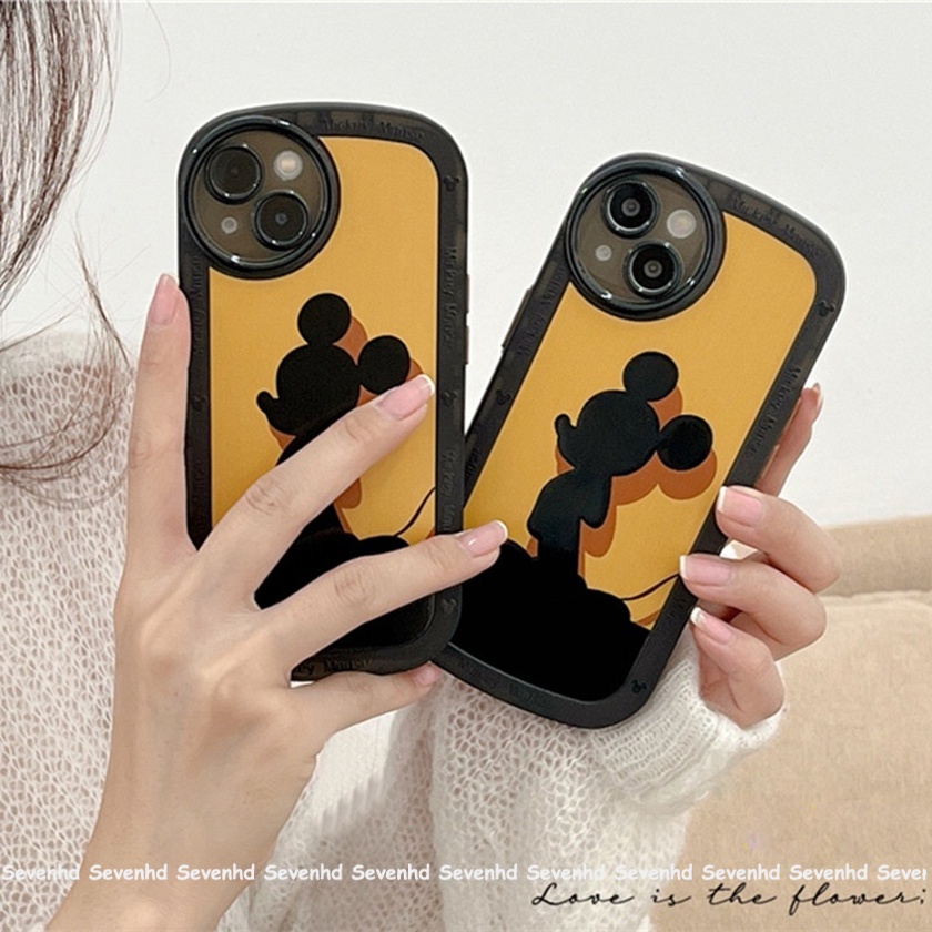 Ốp Điện Thoại Họa Tiết Chuột Mickey Mắt To Cho iPhone 13 12 11 Pro Max X XR Xs Max 8 7 Plus SE 2020
