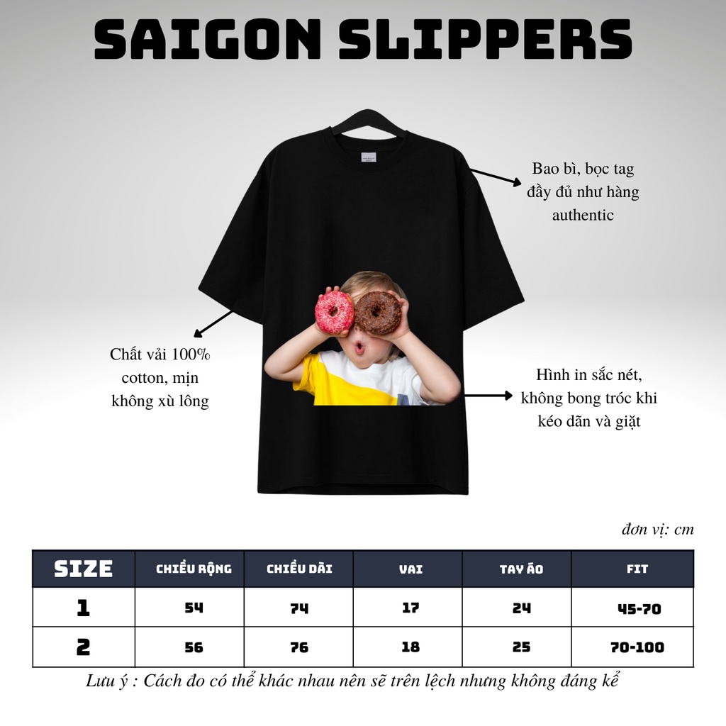 Áo Thun Unisex ADLV 004, Áo thun ADLV Donut BIG SIZE