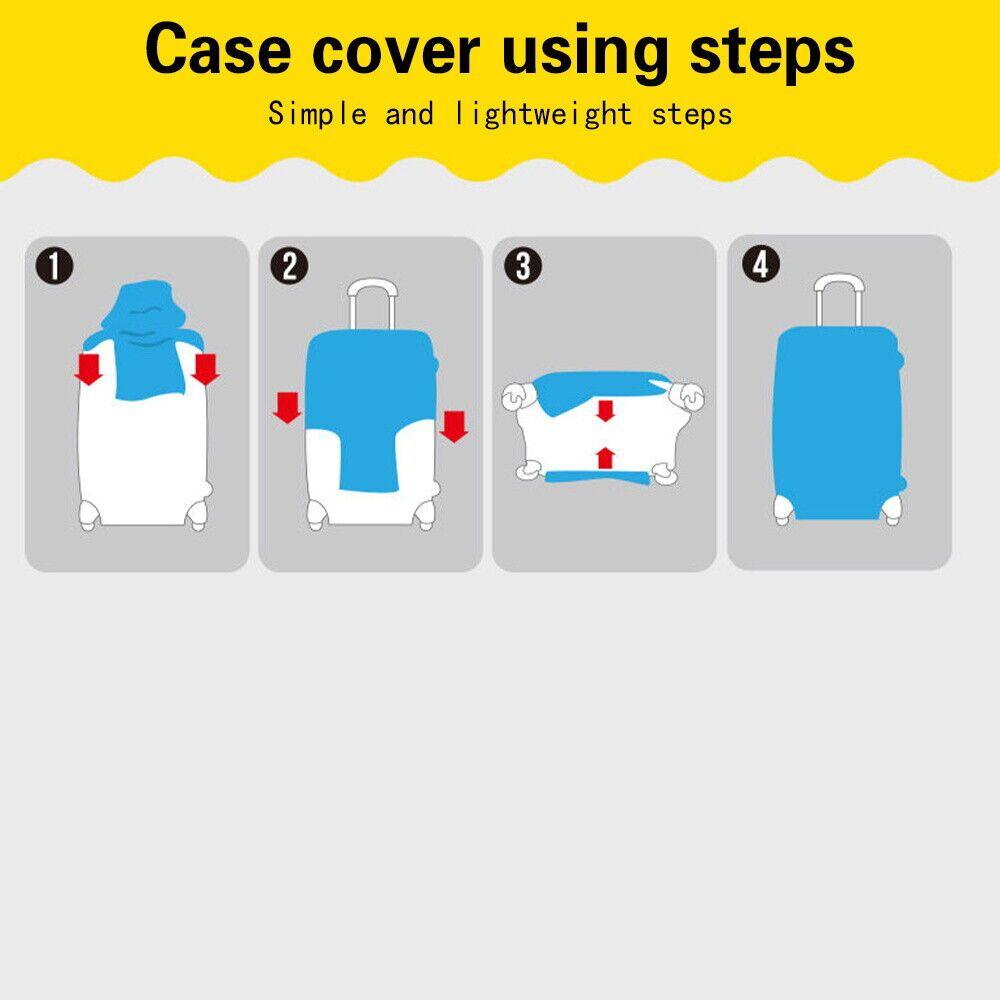 UUMIR Vỏ Bọc Vali Du Lịch Co Giãn Chống Bụi
