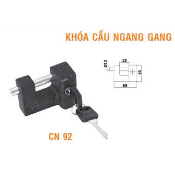 [Chính hãng] Khóa Việt Tiệp CN92,chống cắt, chống cưa, chống nước mưa