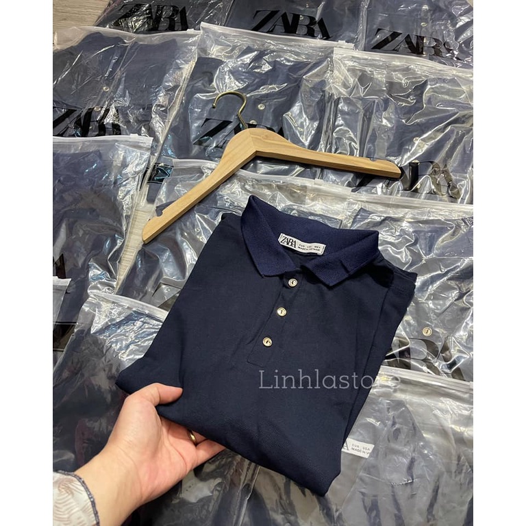Áo polo nữ form rộng ngắn tay cổ bẻ xanh than có khóa cúc thoáng mát cao cấp giá rẻ