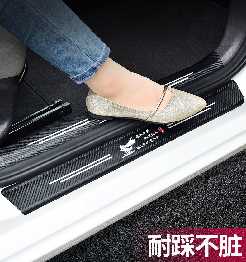 Set 4 Miếng Dán Trang Trí Cửa Xe Hơi Mini Cooper S JCW R55 R56 R50 R53 R60 F55 F56 Countryman