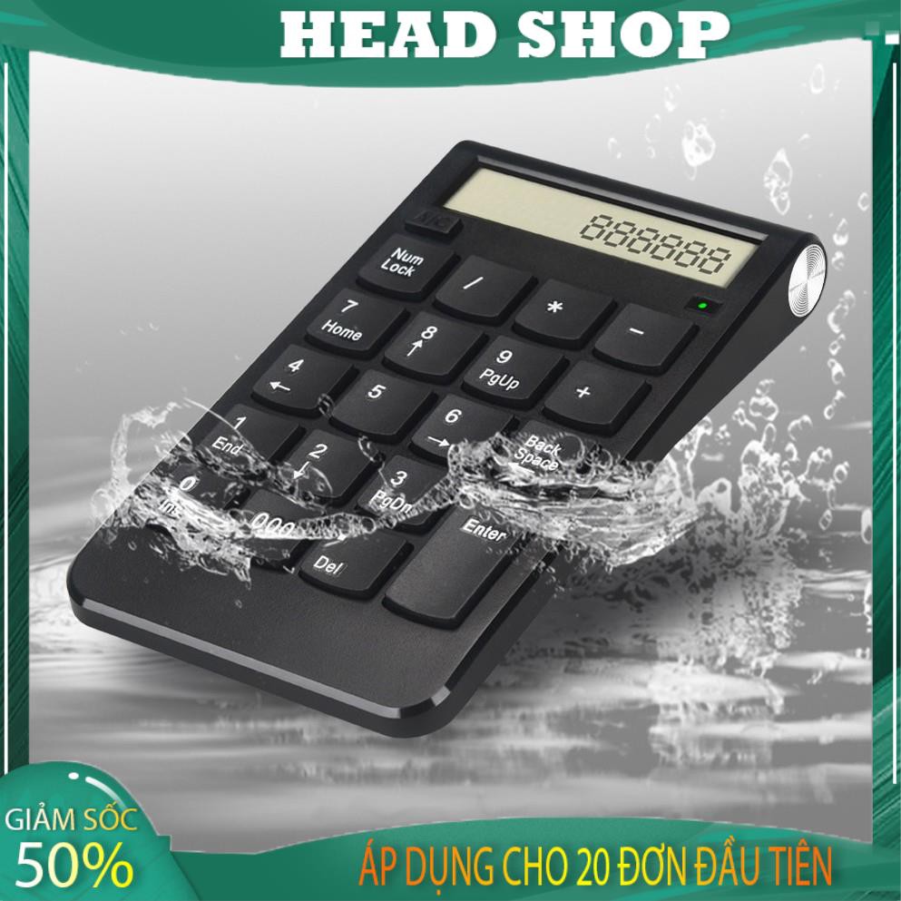 Bàn phím số rời không dây kiêm máy tính 2 chức năng cho máy tính, Laptop có thể sạc lại mã NMD535 HEAD SHOP