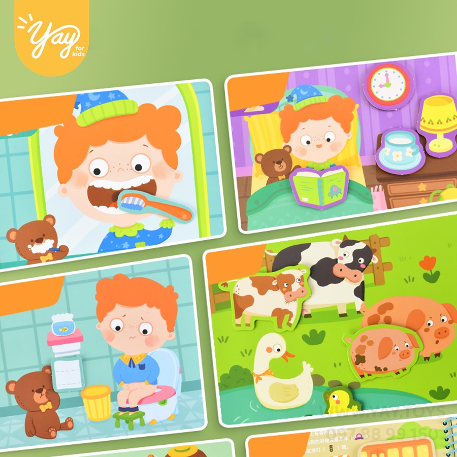 [4 CHỦ ĐỀ] Trò chơi S. Bận Rộn Cho Bé - Mideer