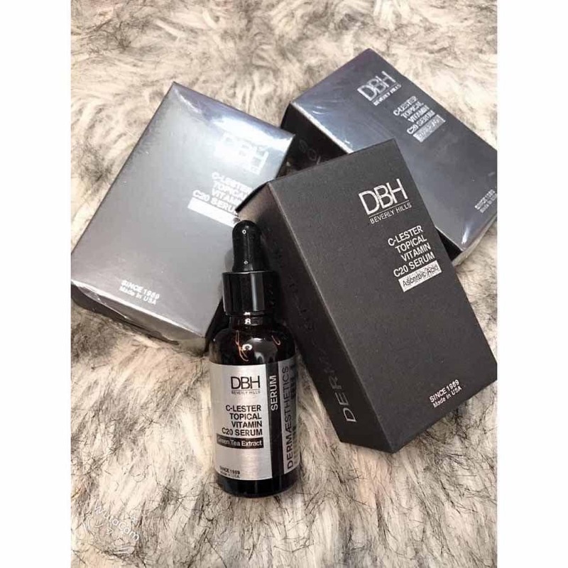 Tinh chất dưỡng trắng mờ thâm nám serum vitamin c C10 C20 DBH C-lester topical vitamin c10 c20