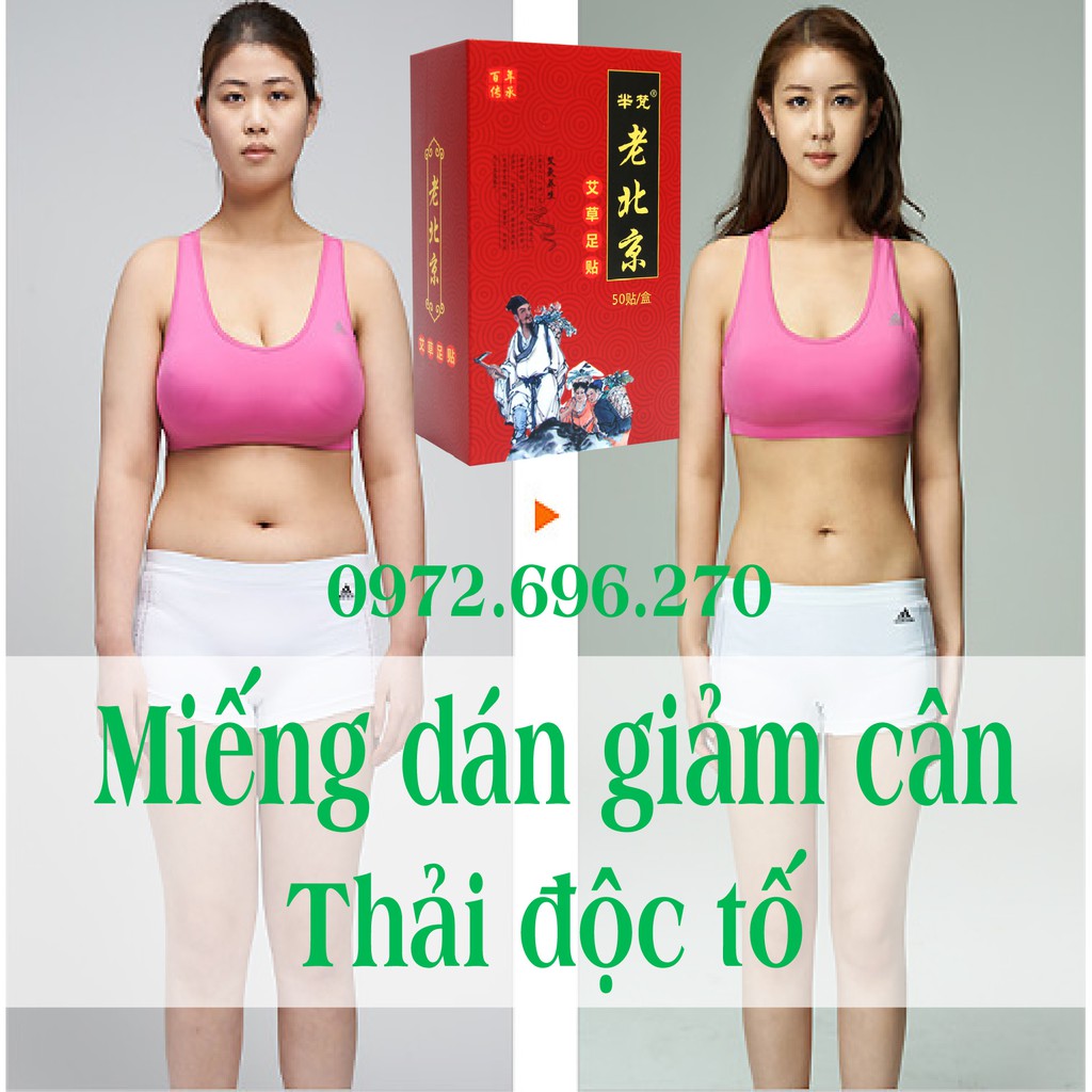 [CHÍNH HÃNG] 50 Miếng Dán Thải Độc Chân - Hỗ Trợ Giảm Cân