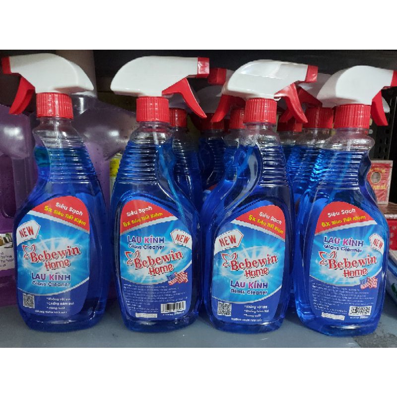 Xịt Lau Kính Bebewin Siêu sạch 500ml