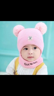 Bộ khăn mũ cho bé trai bé gái