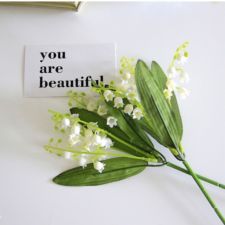 Bó 6 cành hoa giả linh lan trang trí nhà siêu đẹp