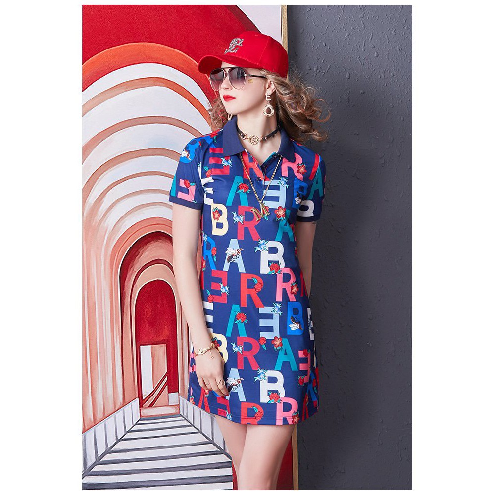 ĐẦM THUN POLO NỮ BIGSIZE QUẢNG CHÂU CAO CẤP,DÁNG SUÔNG,CỔ POLO,NGẮN TAY,CHẤT THUN. | BigBuy360 - bigbuy360.vn