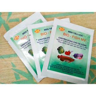 Combo 3 gói Men tiêu hóa. Men tiêu hóa hỗ trợ bệnh sình bụng phân trắng, phân nhớt cá cảnh