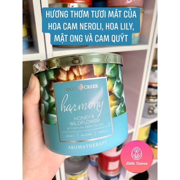 Nến thơm 3 bấc GOOSE CREEK 411g - Dòng Aromatherapy