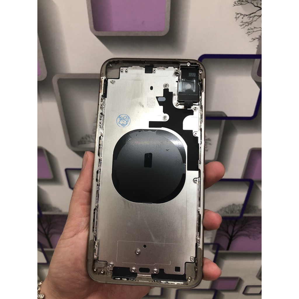 Khung sườn, nắp lưng iPhone XS Max ( nút nguồn , nút volume , nút gạt rung , khay sim )