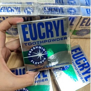 Bột trắng răng Eucryl Freshmint Flavour Toothpowder (50g) / Bột đánh răng bạc hà (hàng Anh)
