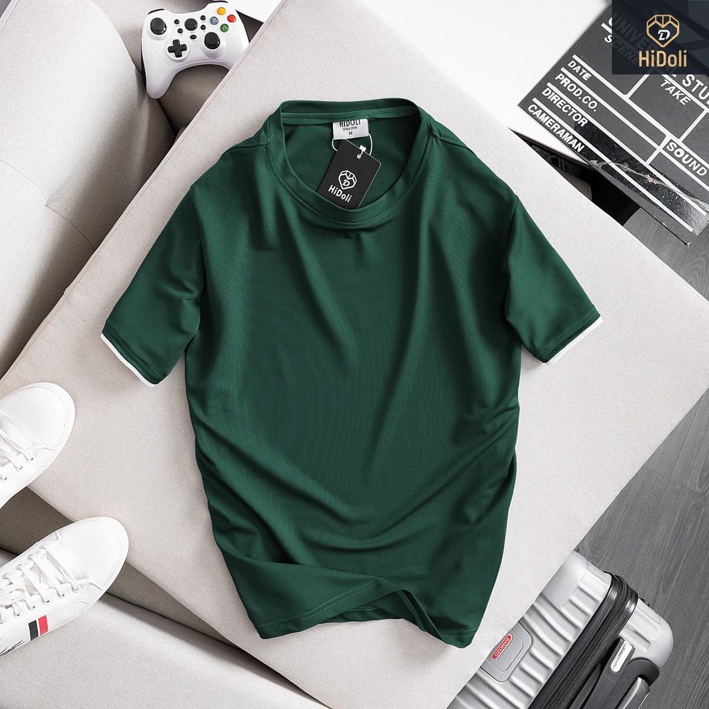 Áo thun nam trơn,áo phông nam ngắn tay vải cotton co dãn thấm hút mồ hôi-DAJITO