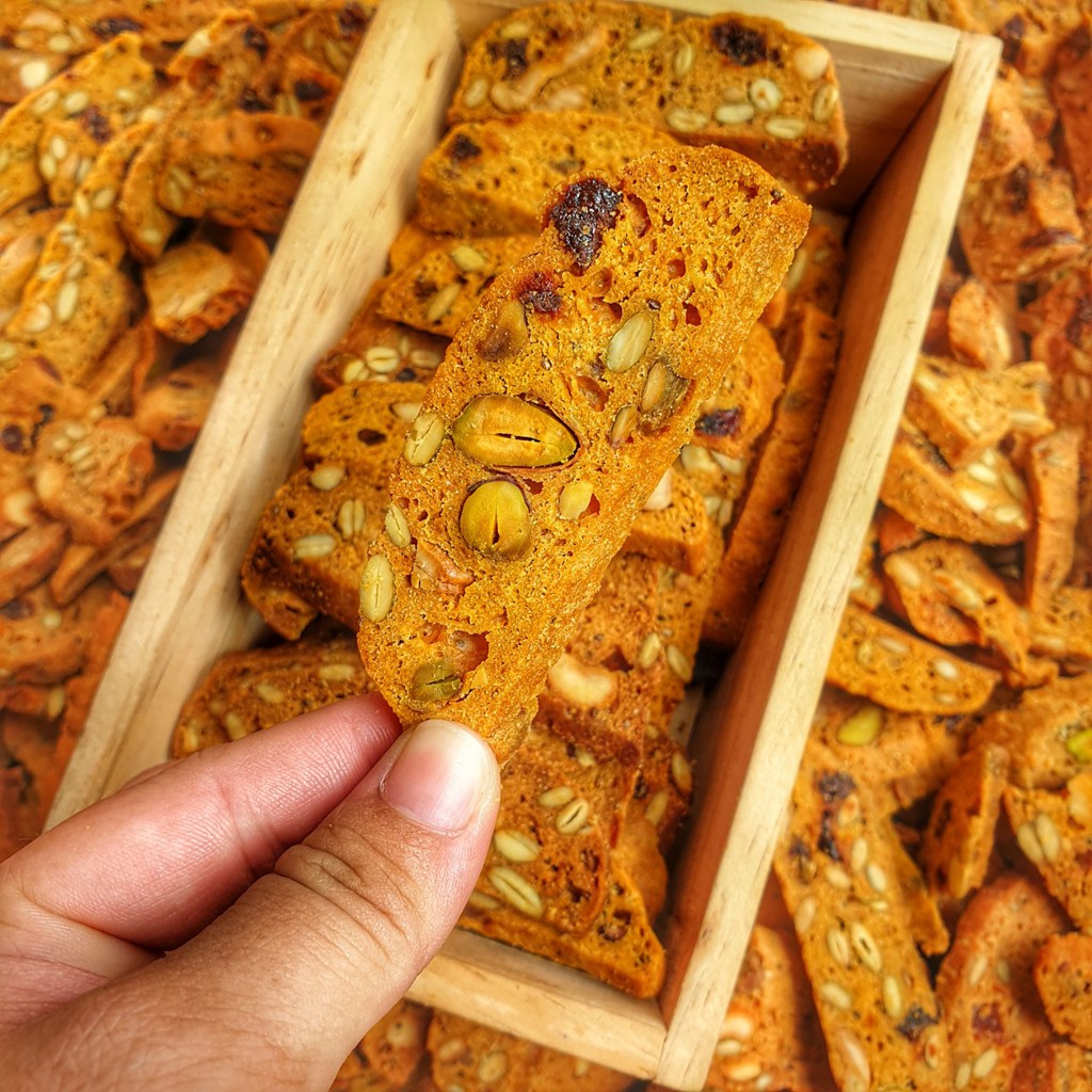 Bánh Biscotti (Vani/ Matcha / Socola) - Bánh Ăn Kiêng Hỗ Trợ Giảm Cân - Bánh Ngủ Cốc