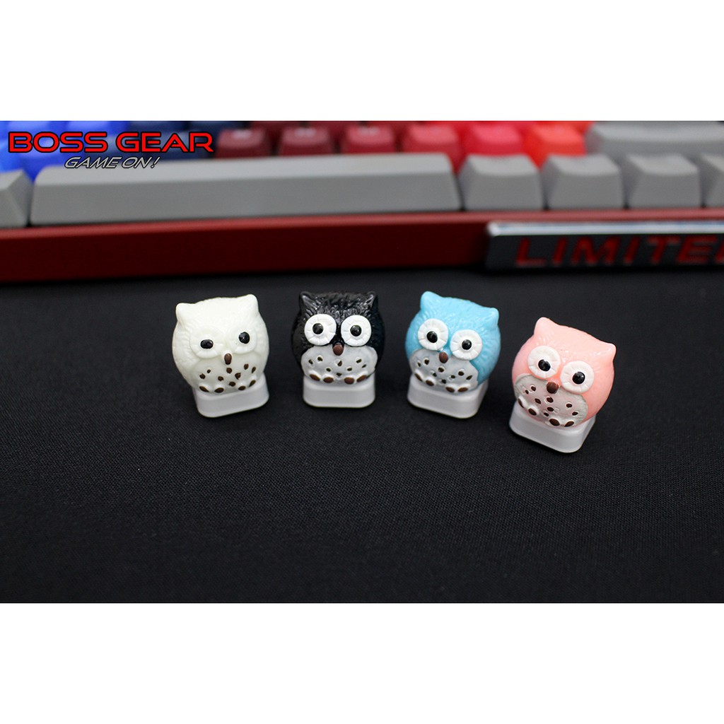 Keycap Lẻ Cú Tròn cực cute ( keycap resin độc lạ )( Keycap Artisan )