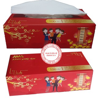 Khăn giấy lụa 100 tờ dạng hộp