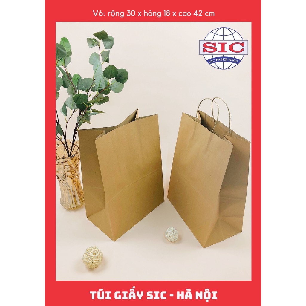 TÚI GIẤY XI MĂNG - KRAFT NHẬT BẢN KHÔNG QUAI ĐỰNG THỰC PHẨM QUẦN ÁO ĐỒ ĂN...  (ẢNH THẬT)