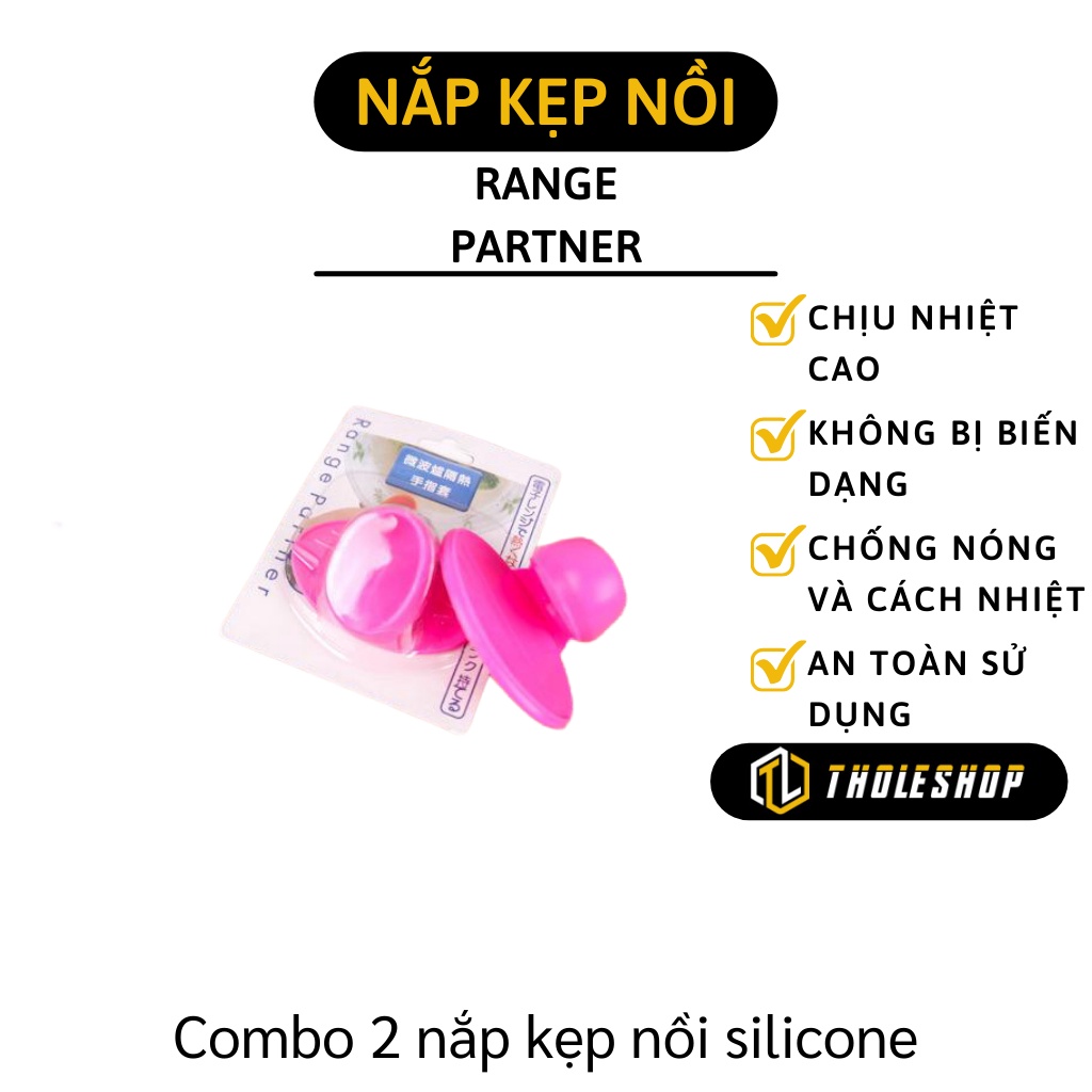 Miếng Kẹp Nhấc Nồi - Combo 2 Cái Găng Kẹp Silicon Chống Nóng, Không Trơn Trượt 4613