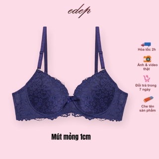 Áo lót ren nữ đệm mỏng 1cm có gọng nâng ngực tạo khe tự nhiên, áo ngực mút mỏng không đệm của Boya Việt Nam