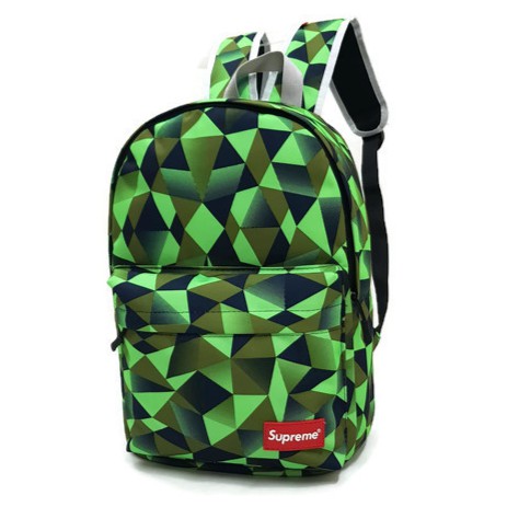 Balo nữ thời trang hoa văn Sup(Size trung 27x38)(Xanh lá)