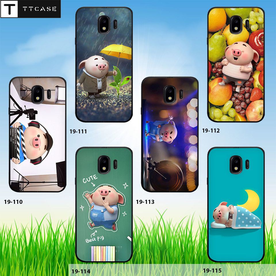 Ốp dẻo Samsung J4 hình Heo con dễ thương x19