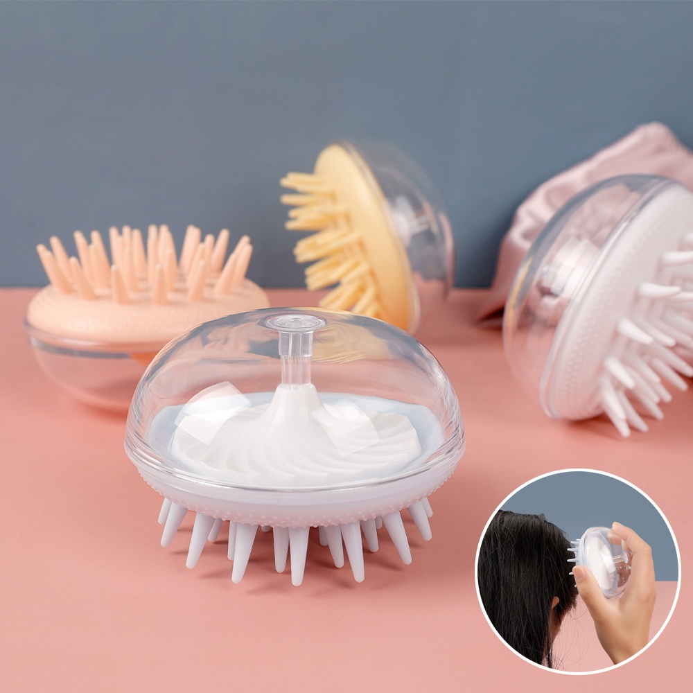 [Hàng mới về] Bàn chải gội đầu làm từ silicon hình con sứa