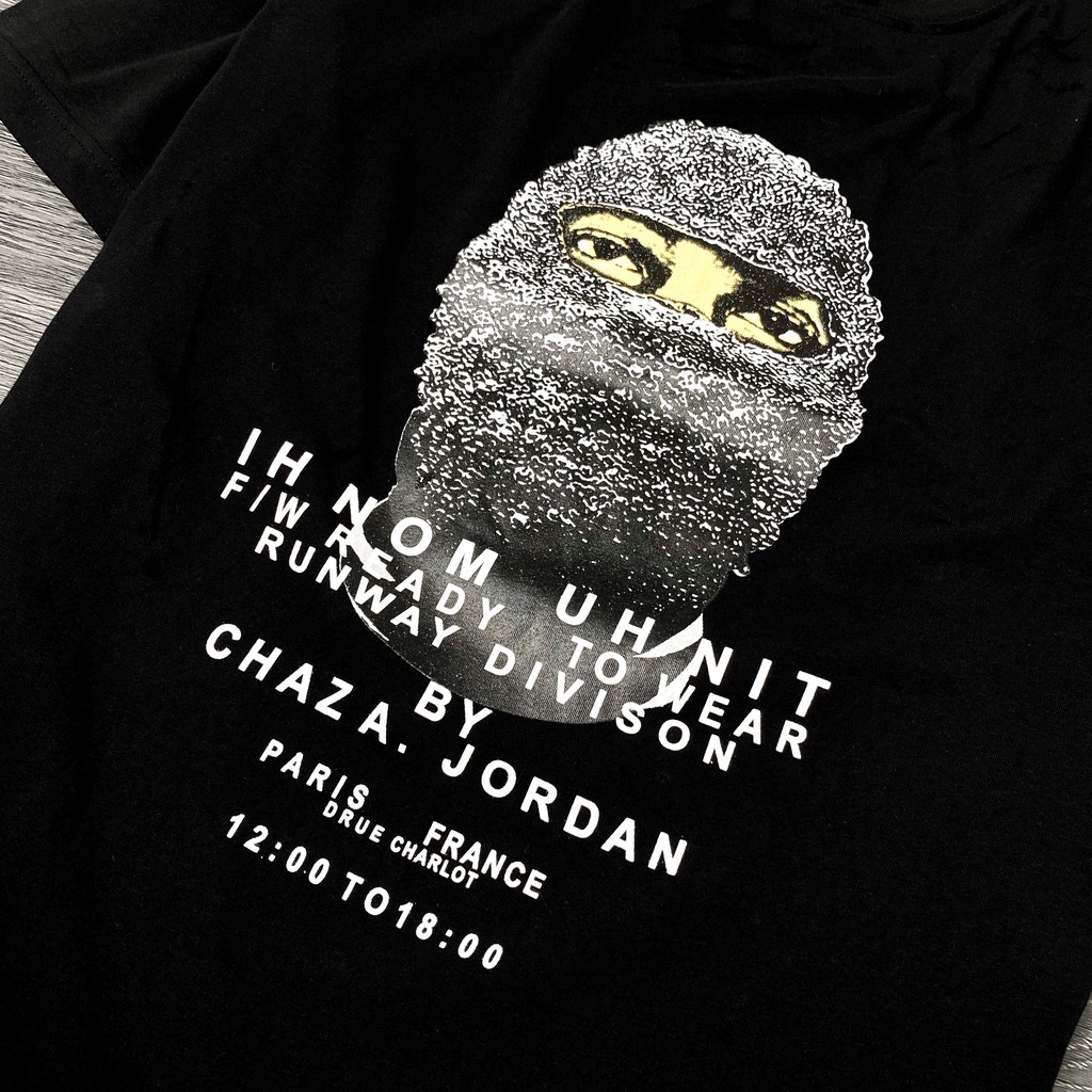 Áo thun cotton Ih Nom UhNit Face Mask Black , T Shirt tay lỡ unisex , MSW Town | BigBuy360 - bigbuy360.vn