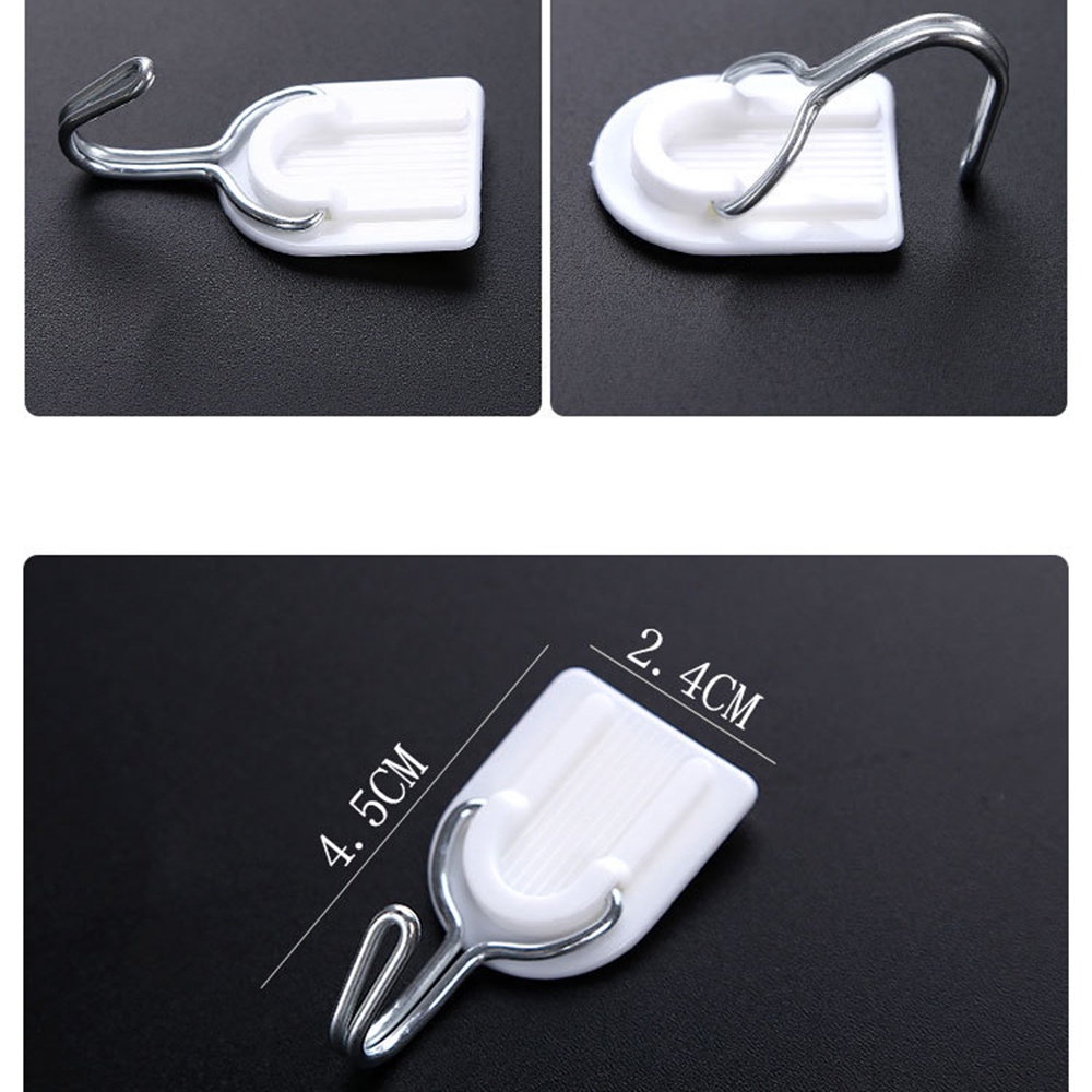 Set 6 móc treo đồ dán tường bằng nhựa tiện dụng thíc hợp cho nhà tắm