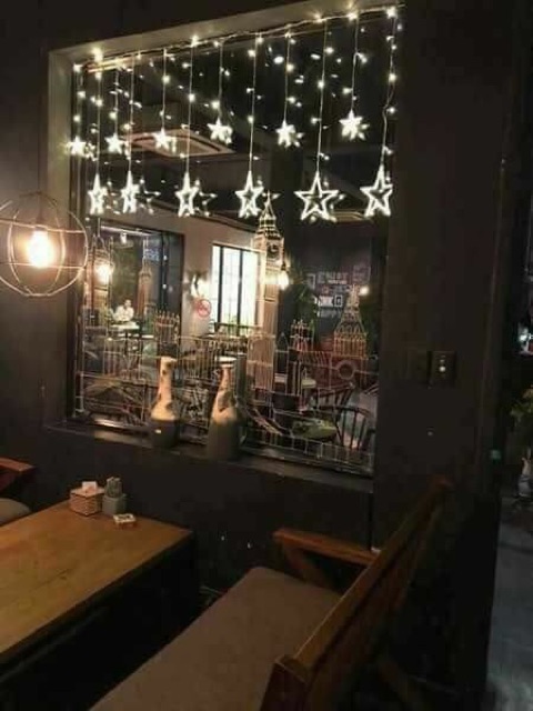 Dây đèn sao trang trí dài 5m, 12 sao