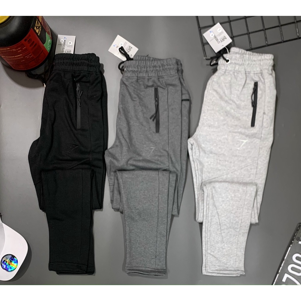 Quần Jogger nam Gymshark Skinny Fit chất nỉ chân cua kèm logo thêu cực đẹp cho các bạn từ 55 đến 95kg