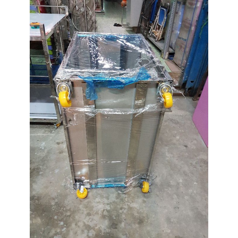 Kệ bếp gas đôi có bánh xe khóa