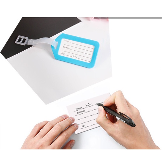 Thẻ hành lý Name tag bảng tên dùng để ký gửi hàng hóa đi du lịch