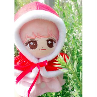 Áo choàng Noel cho doll 20cm