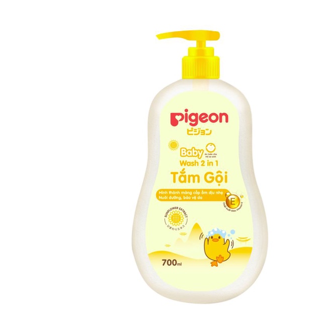 Tắm gội vàng Pigeon (2in1) 700ml (MP4609)