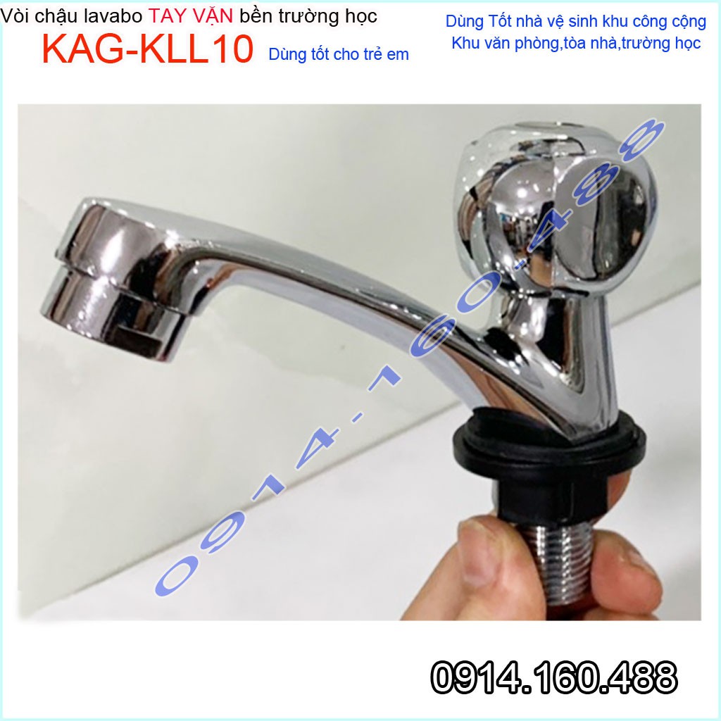 Vòi lavabo lạnh KAG-KLL10, vòi chậu rửa mặt tay vặn trái dưa cao cấp nước chảy mạnh sử dụng tốt